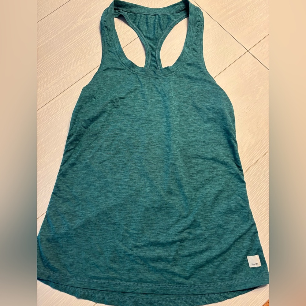 Vuori Teal Racerback Tank Top